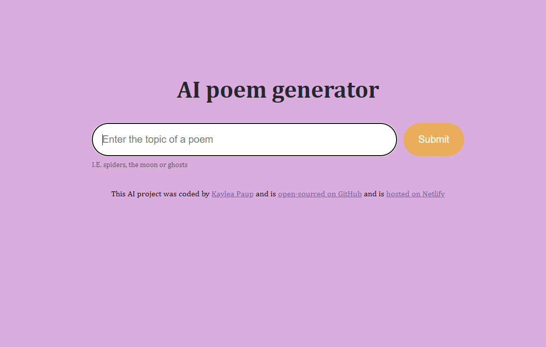 Poem Generator image